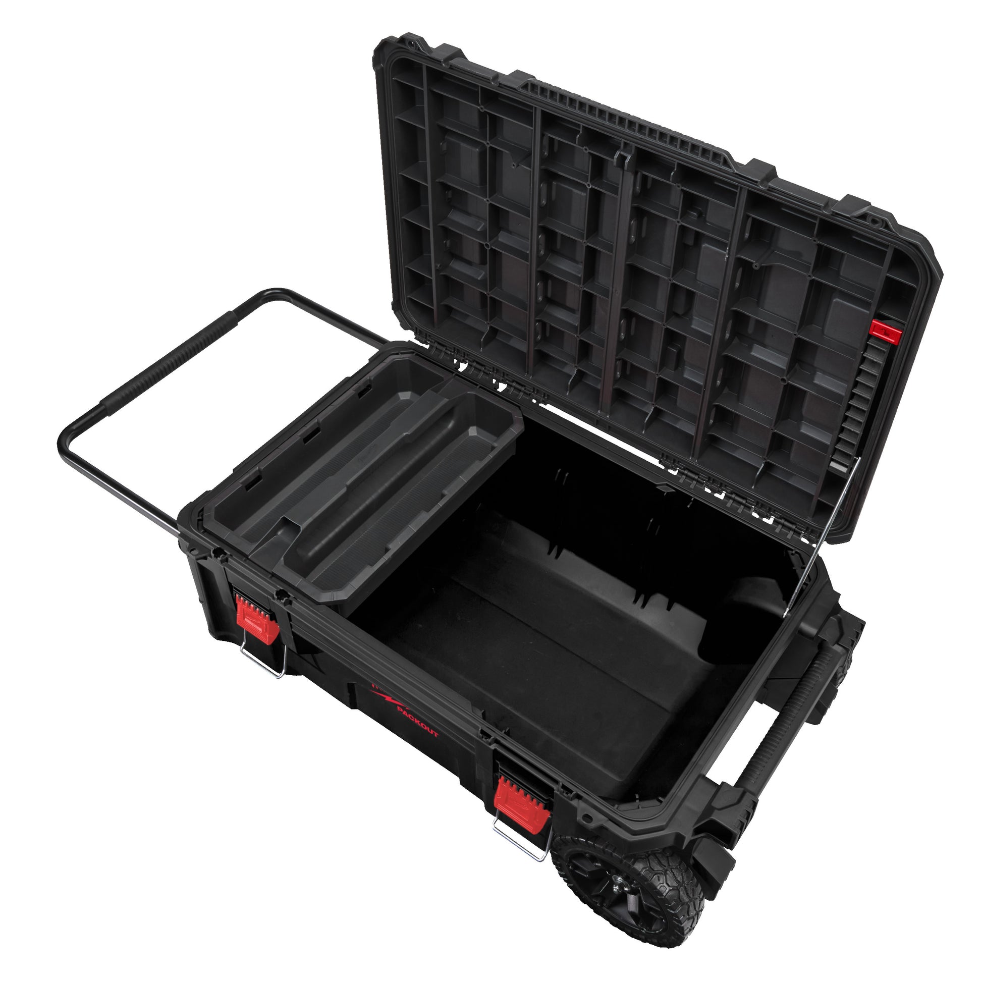 Milwaukee Trolley-Koffer PACKOUT XL geöffnet
