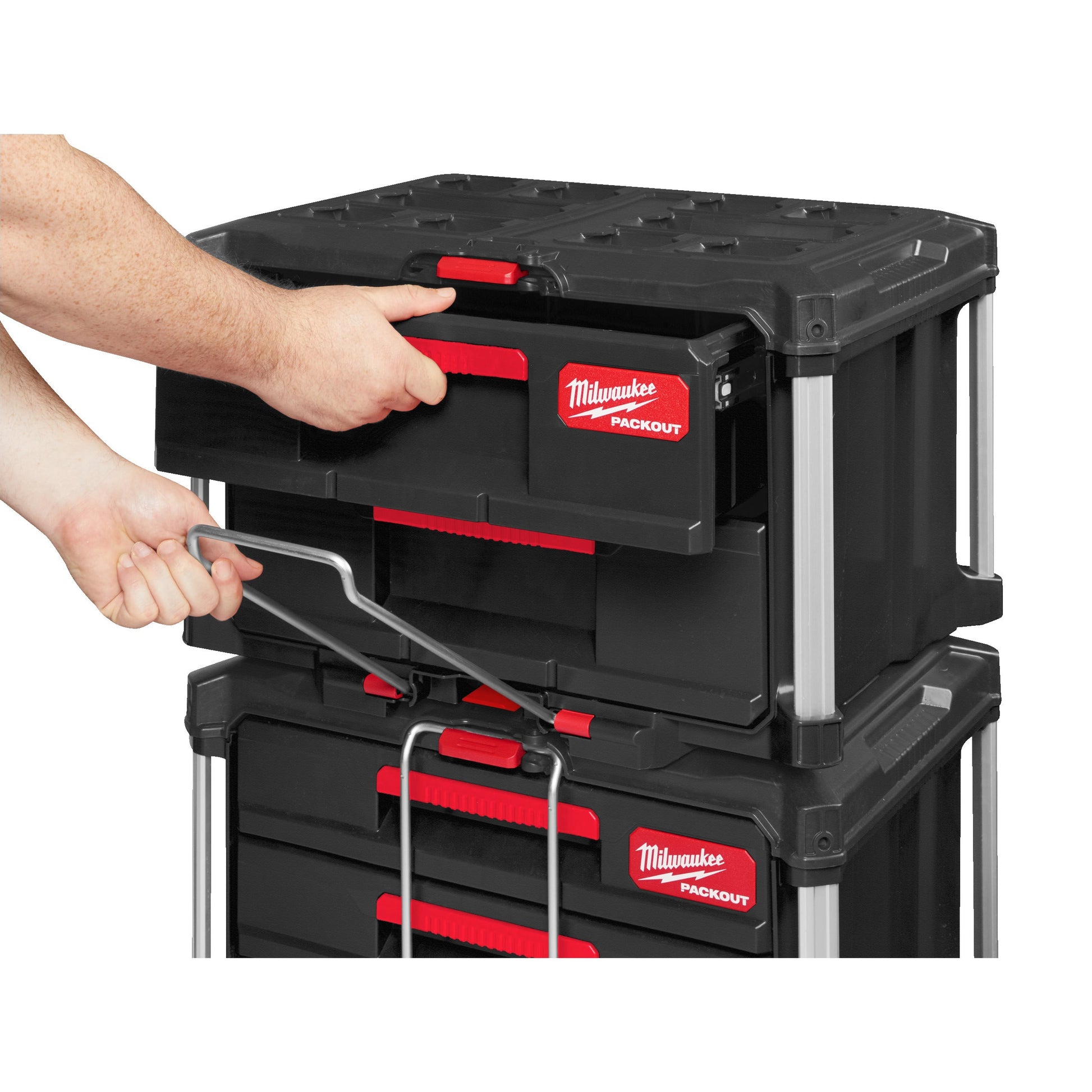 Milwaukee Werkzeugkoffer PACKOUT™ mit zwei Schubladen