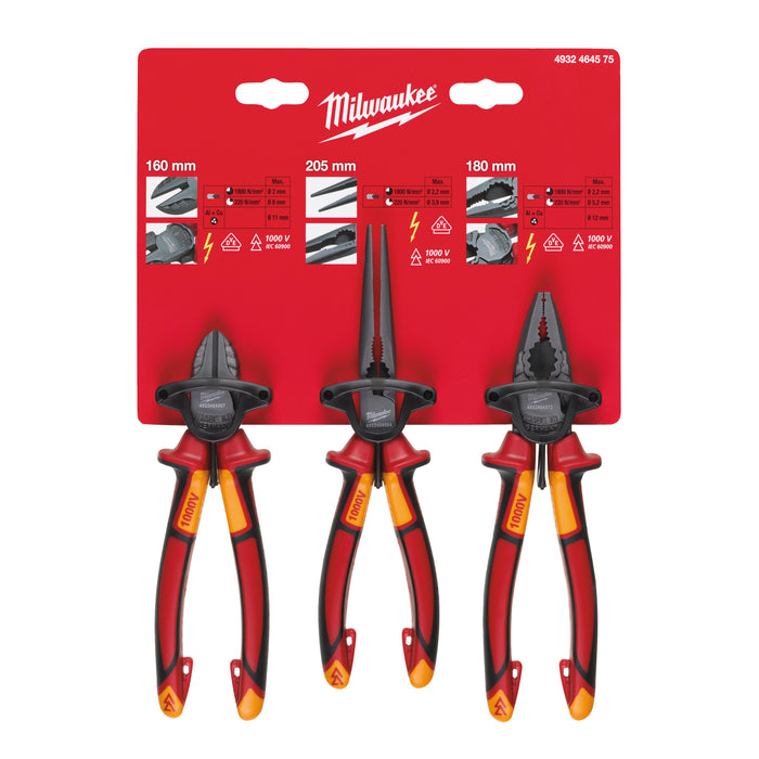 Milwaukee Zangenset VDE - 3-teilig