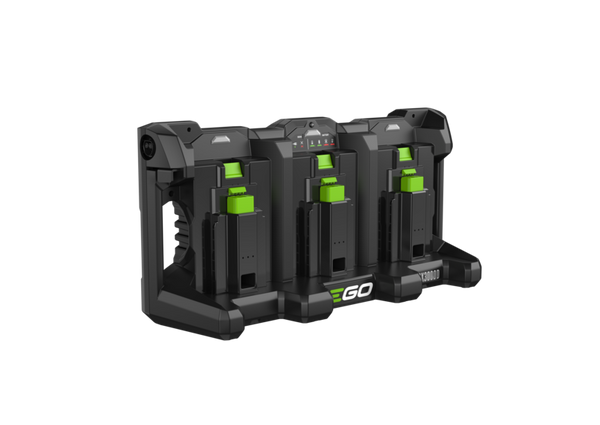 EGO PGX Ladeträger für 3 Akkus PGX3000D mit ACE0700 70cm Verbindungskabel