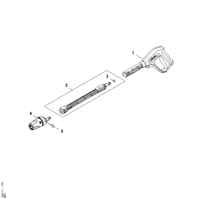STIHL RA015300700 Multifunktionsdüse positie 4 technische tekening