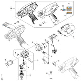 STIHL SA034310200 Klammer positie 14 technische tekening