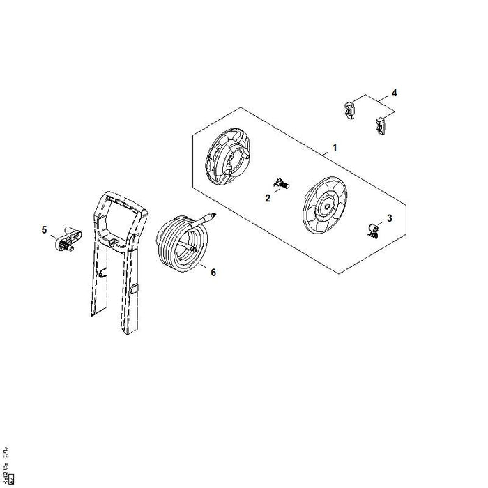 STIHL RE027008910 Deckel positie 4 technische tekening