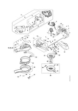 STIHL SA026000802 Motorgehäuse positie 11 technische tekening