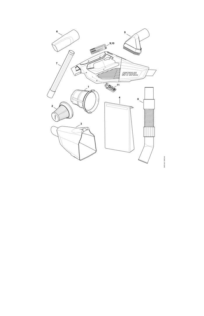 STIHL SE015022200 Fugendüse positie 6 technische tekening