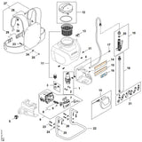 STIHL SA107005601 Pumpe positie 1 technische tekening
