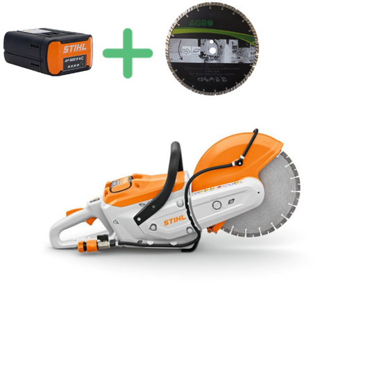 STIHL Akku-Trennschleifer TSA 300.0 mit Akku und Diamant-Trennscheibe