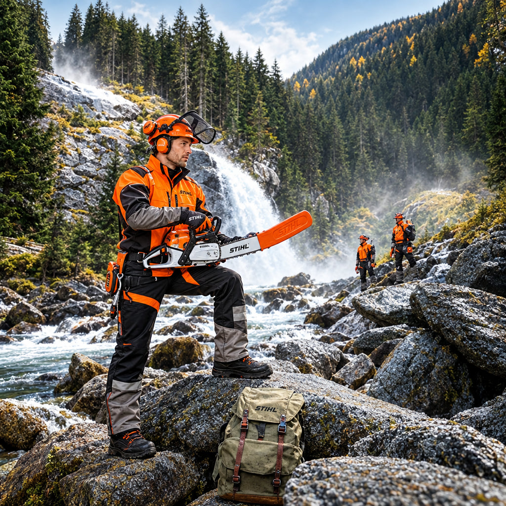 STIHL Benzin-Kettensäge MS 241 C-M in Aktion