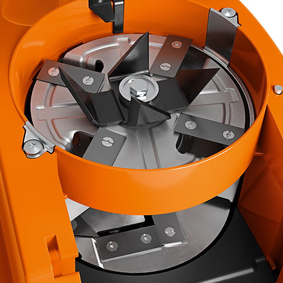 STIHL Elektro-Gartenhäcksler GHE 450 Detailansicht Klingen