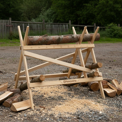 Husqvarna Klappbarer Sägebock aus Holz