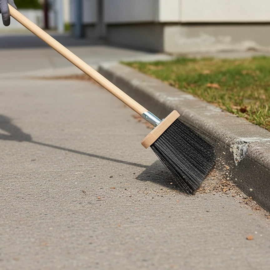 Solide Rinnenbesen – mit 140 cm Stiel