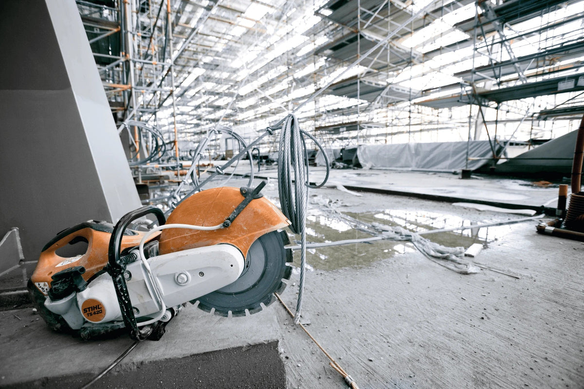 Stihl Benzin-Trennschleifer TS 420 + 1× AgroTech TURBO Diamant-Trennscheibe 350 mm (Set)
