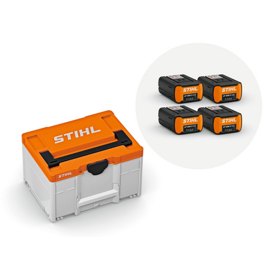 Stihl Power Box Medium mit 4 x Akku AP 500 S