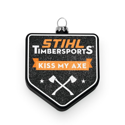 Stihl Weihnachtsbaumkugel "Kiss My Axe"