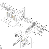STIHL TA026642100 Spannhebel positie 25 technische tekening