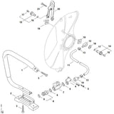 STIHL TA017901700 Griffrohr positie 1 technische tekening