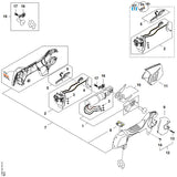 STIHL VA056000202 Elektromotor positie 1 technische tekening