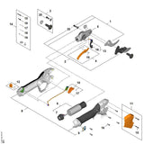 STIHL VA077901000 Griffgehäuse positie 8 technische tekening