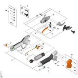 STIHL VA087901000 Griffgehäuse positie 8 technische tekening