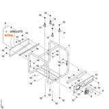 STIHL VB037003100 Rahmen positie 1 technische tekening