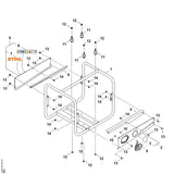 STIHL VB039551105 Sechskantmutter positie 12 technische tekening