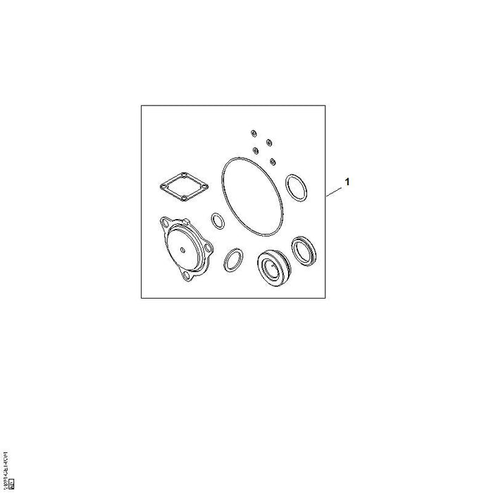STIHL VB040071610 Dichtungssatz positie 1 technische tekening