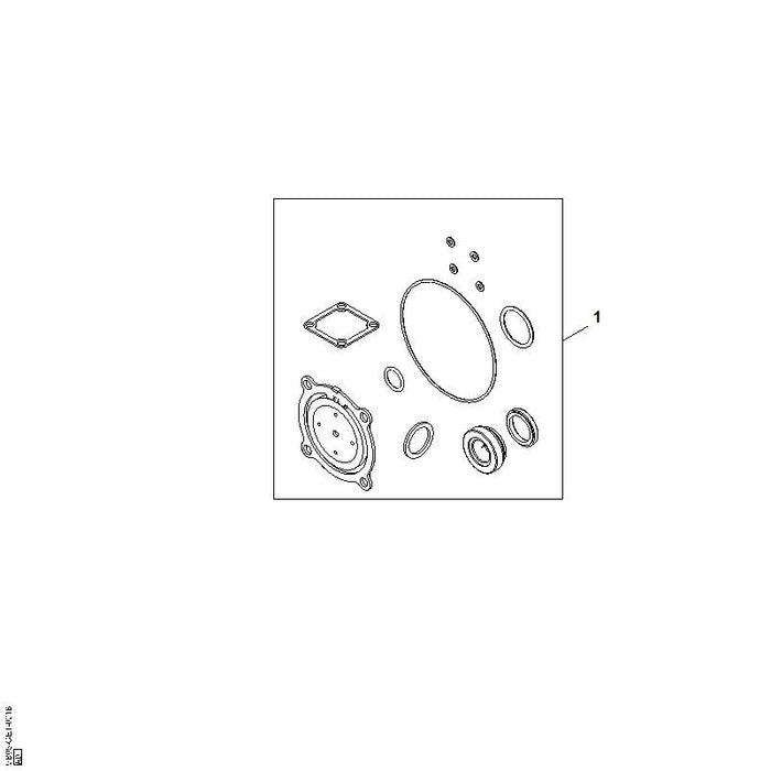 STIHL VB050071610 Dichtungssatz positie 1 technische tekening