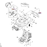 STIHL WA217060700 Abdeckung positie 22 technische tekening