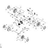 STIHL WA416400100 Getriebe kpl. positie 12 technische tekening
