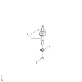 STIHL 0007-030-0400 Kurbelwelle positie 1 technische tekening