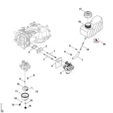 STIHL 0007-358-2100 Filtersieb positie 19 technische tekening