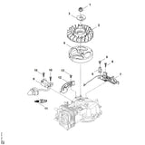 STIHL 0007-951-9708 Schraube positie 6 technische tekening