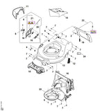 STIHL WA217045400 Aufnahme Seitenauswurf positie 10 technische tekening