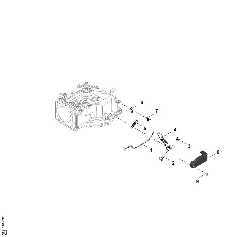 STIHL 0007-997-5500 Zugfeder positie 5 technische tekening