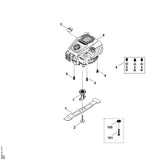 STIHL 6371-967-1512 Typenschild RM 253 T positie 3 technische tekening