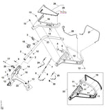STIHL WB417007515 Seilzug (Antrieb) RM 4xx V positie 25 technische tekening