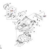 STIHL WA427067305 Schutzleiste rechts positie 26 technische tekening