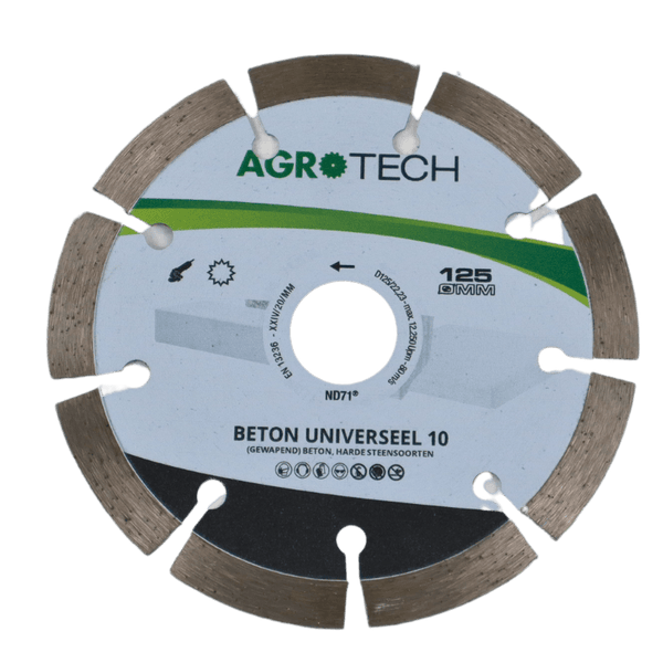 AgroTech Diamanttrenscheibe UNI - 125 mm / 22,33 mm