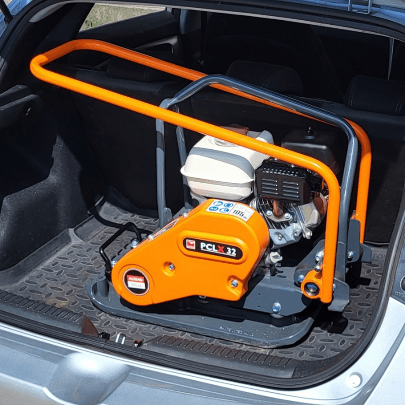 Belle Rüttelplatte PCLX 32 GX120 Set mit Radsatz und Vulkollanplatte