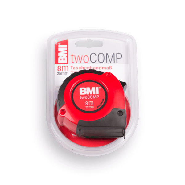 BMI Two Comp Rollbandmaß - 8 meter