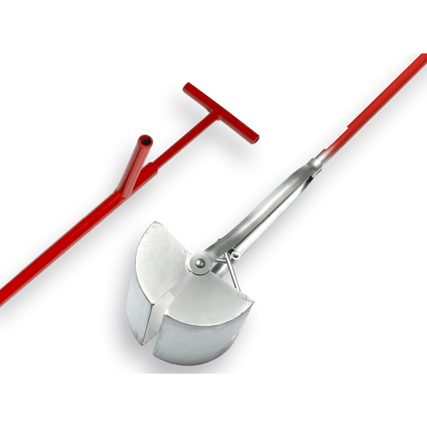 Easygrab Brunnenschaufel 20 cm Quadratisches Modell - mit 200 cm Stiel