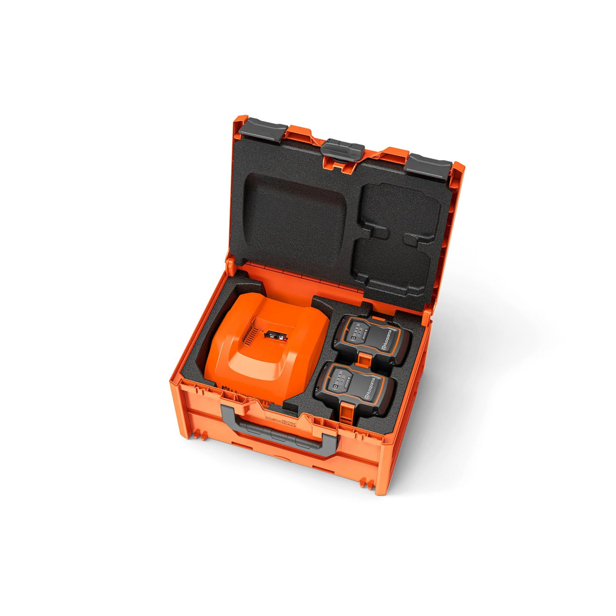 Husqvarna Akku-Transportbox BC1-UN mit 2x 40-B220X und Ladegerät 40-C500X