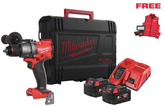 Milwaukee M18 FPD3-502X FUEL Schlagbohrmaschinen-Set