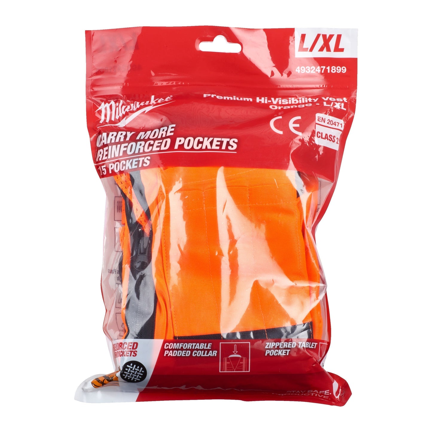 Milwaukee Premium High-Visibility Sicherheitsweste – Orange