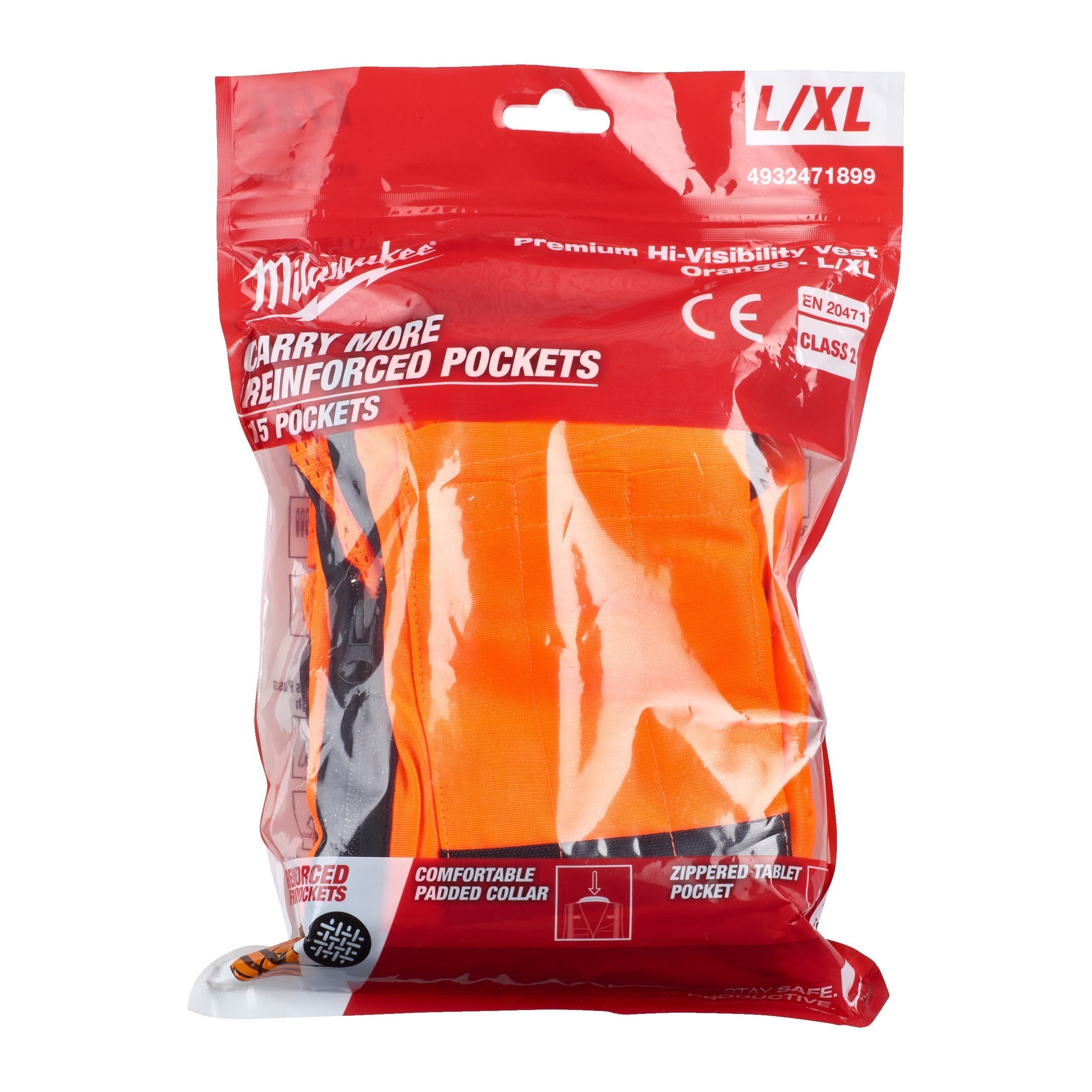 Milwaukee Premium High-Visibility Sicherheitsweste – Orange