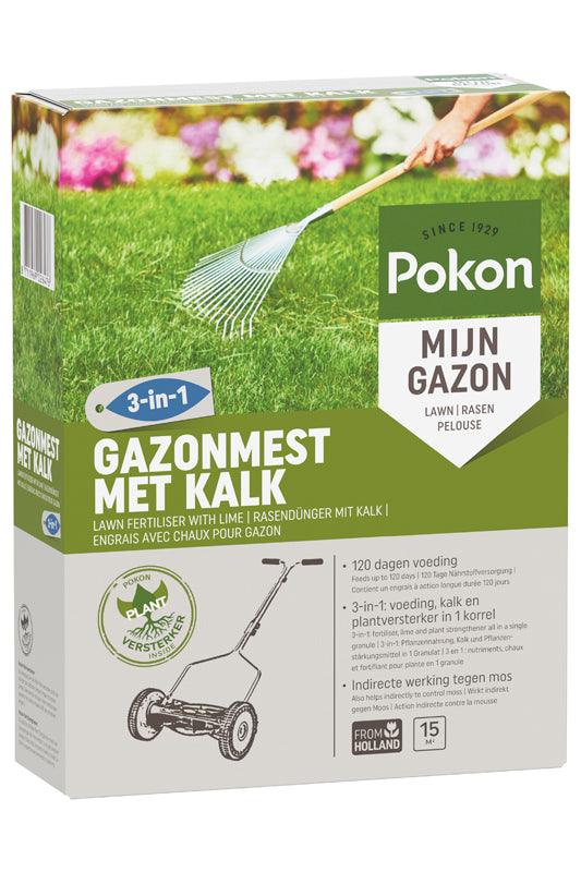 Pokon Rasendünger mit Kalk - 1 kg für 15 m²