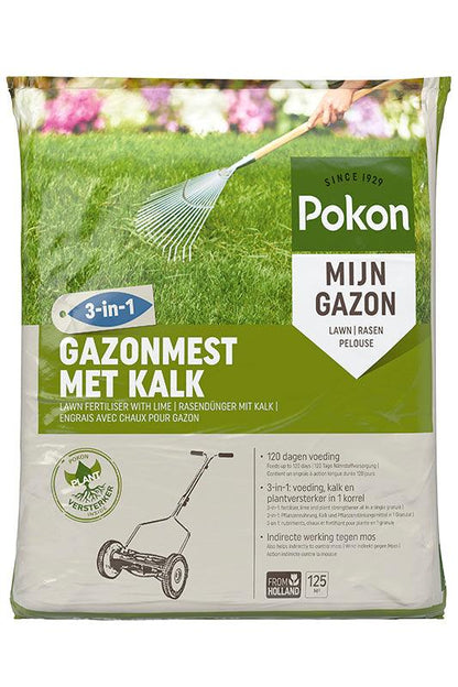 Pokon Rasendünger mit Kalk - 1 kg für 15 m²