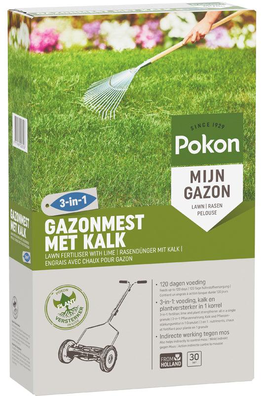 Pokon Rasendünger mit Kalk - 1 kg für 15 m²