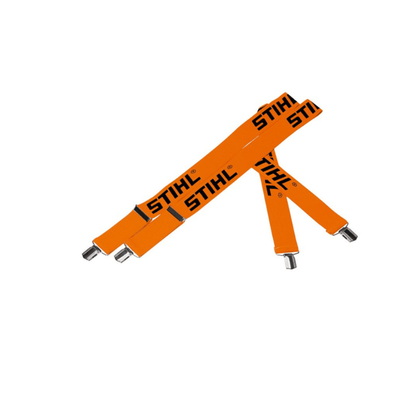 Stihl Hosenträger Orange mit Metall-/Kunststoffklammern - 110 cm