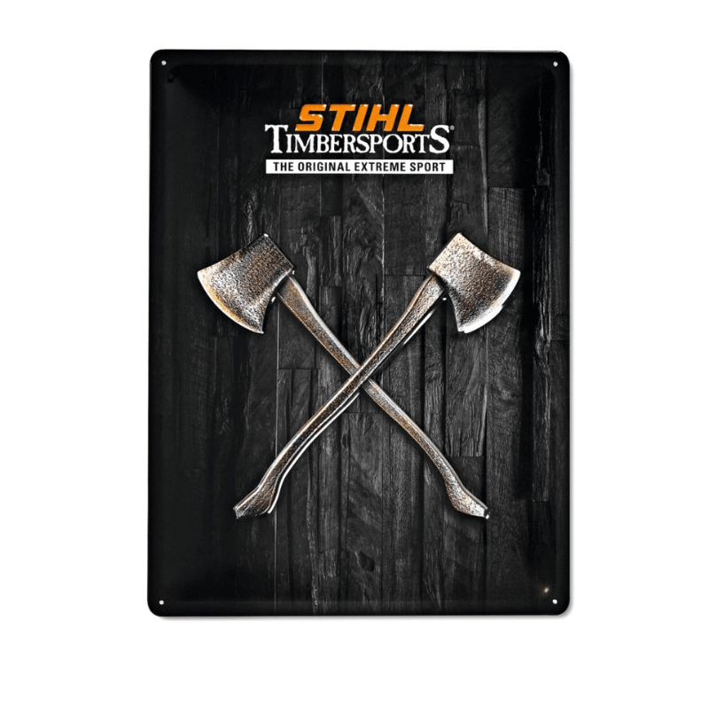 Stihl Blechschild Timbersports - Jetzt Stihl bei kaisers.jetzt